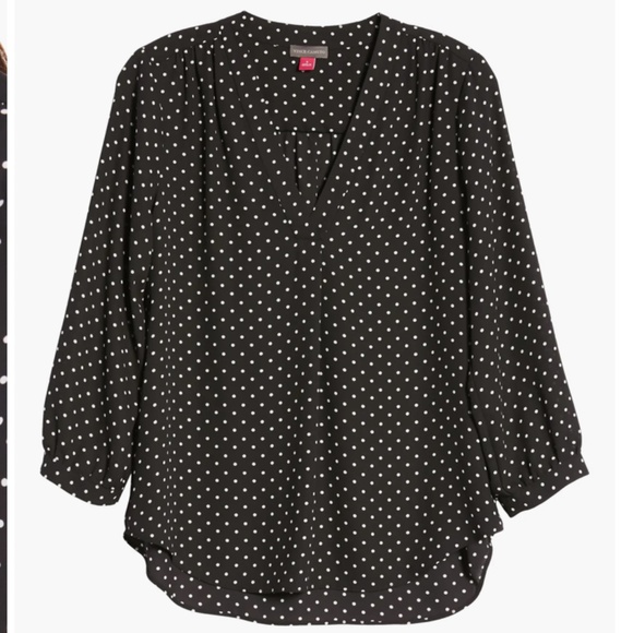 Vince Camuto polka dot blouse Medium - Picture 3 of 7